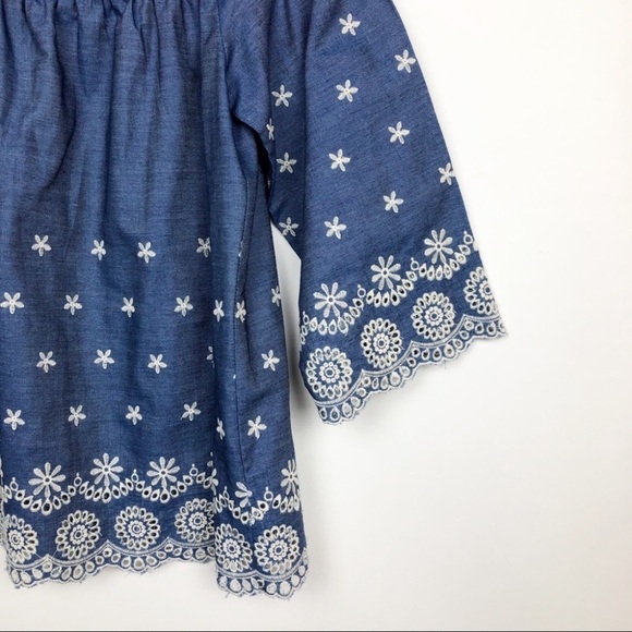English Factory Boho Embroidered Top Off Shoulder - Picture 6 of 10